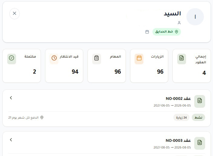 إدارة الزيارات